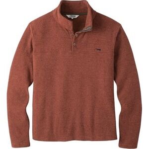 Mountain Khakis Men's Zip-Up Sweater in Rust